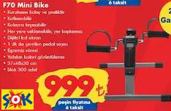 FOX FİTNESS F70 MİNİ BİKE BİSİKLET